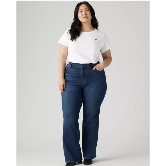 Levi's 726 Flare Hypersoft Jeans High Rise Slim Fit Women's Sz. 22W - Picture 1 of 14
